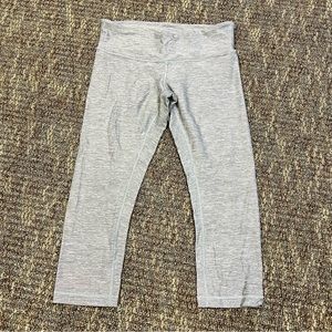 Lululemon Womens Mid-Rise Wunder Under Pant Leggings Heathered Slate Size 8